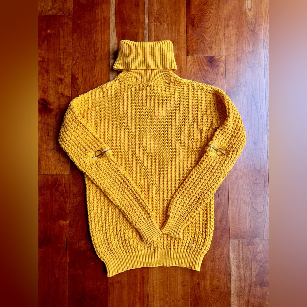 Guess Dalida Knit sweater, Turtleneck with zipper on elbows